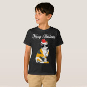 Vrolijk kerstkat Midflinger Rude Xmas Ugandees C T-shirt (Voorkant volledig)