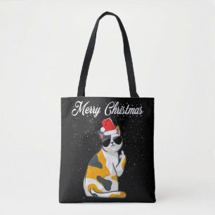 Vrolijk kerstkat Midflinger Rude Xmas Ugandees C Tote Bag