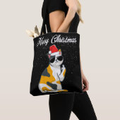 Vrolijk kerstkat Midflinger Rude Xmas Ugandees C Tote Bag (Dichtbij)