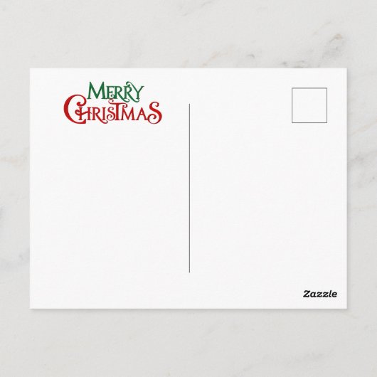 Vrolijk kerstkatten briefkaart (Achterkant)