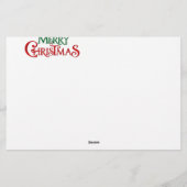 Vrolijk kerstkatten briefpapier (Achterkant)