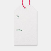 Vrolijk kerstkatten cadeaulabel (Achterkant)