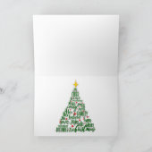 Vrolijk kerstkatten feestdagen kaart (Binnen)