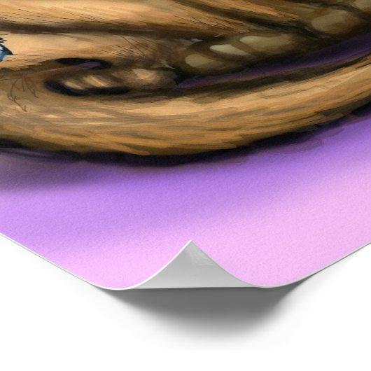 Vrolijk kerstkatten poster (Hoek)