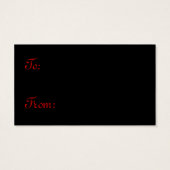 Vrolijk kerstkerst - Klassieke Kerstman 1 - Labels Visitekaartjes (Achterkant)