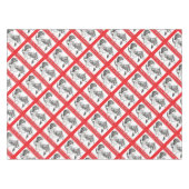 Vrolijk kerstkerstfeest en paard tafelkleed (Voorkant (Horizontaal))