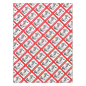 Vrolijk kerstkerstfeest en paard tafelkleed (Voorkant)