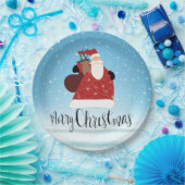 Vrolijk kerstkerstfeest en Rudolph Papieren Bordje (Feest)