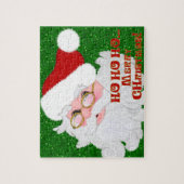 Vrolijk kerstkerstfeest Face-Jigzaag Puzzle Legpuzzel (Verticaal)
