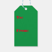 Vrolijk kerstkerstfeest met cadeautjes cadeaulabel (Achterkant)