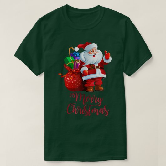 Vrolijk kerstkerstfeest met cadeautjes Feestdagen  T-shirt (Design voorkant)