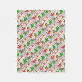 Vrolijk kerstkerstfeest met cadeautjes fleece deken (Voorkant)
