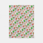 Vrolijk kerstkerstfeest met cadeautjes fleece deken (Voorkant)