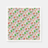 Vrolijk kerstkerstfeest met cadeautjes servet (Voorkant)