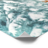 Vrolijk kerstkerstfeest, Snowman, Reindeer, Forest Poster (Hoek)