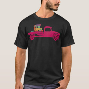 Vrolijk kerstkerstfeest Vrachtwagen en grappige yo T-shirt