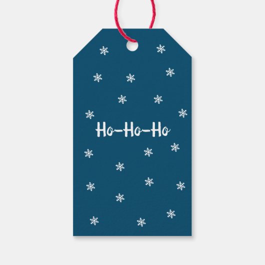 Vrolijk kerstkerstkerstcadeautje in een schoorstee cadeaulabel (Achterkant)