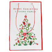 Vrolijk kerstkerstkerstfeest 2 medium cadeauzakje (Voorkant)