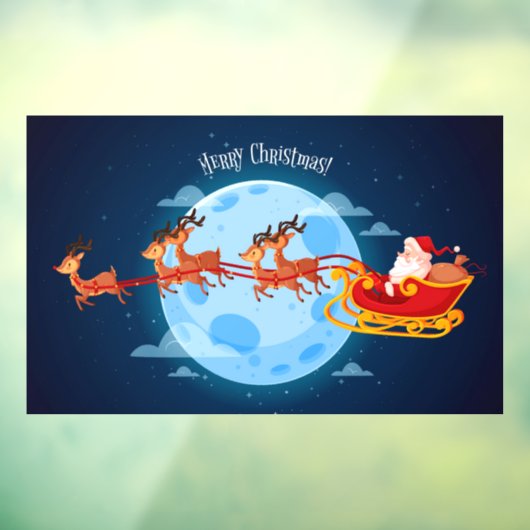 Vrolijk kerstkerstkerstfeest en Slaapsen Raamsticker (Vel 3)