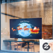 Vrolijk kerstkerstkerstfeest en Slaapsen Raamsticker (Cafe Raam)