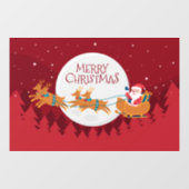 Vrolijk kerstkerstkerstfeest en Slaapsen Raamsticker (Vel)