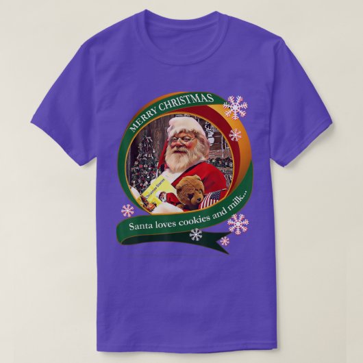 Vrolijk kerstkerstkerstkerstfeest houdt van koekje t-shirt (Design voorkant)