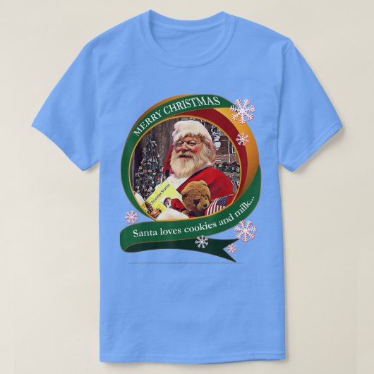 Vrolijk kerstkerstkerstkerstfeest houdt van koekje t-shirt (Design voorkant)