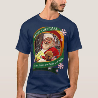 Vrolijk kerstkerstkerstkerstfeest houdt van koekje t-shirt