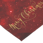 Vrolijk kerstkerstkerstkerstfeest korte tafelloper (Hoek)