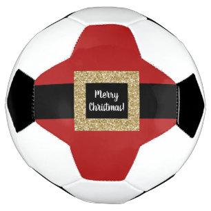 Vrolijk kerstkerstkerstkerstgordel voetbal
