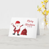 Vrolijk kerstkerstkerstkerstkerstcadeau Ho Ho Ho C Kaart (Gele Bloem)