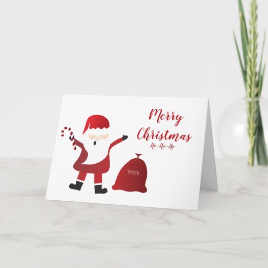 Vrolijk kerstkerstkerstkerstkerstcadeau Ho Ho Ho C Kaart (Voorkant)