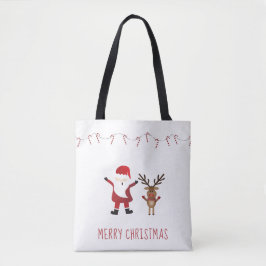 Vrolijk kerstkerstkerstkerstkerstcadeautje Rudolph Tote Bag