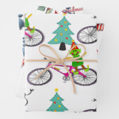 Vrolijk kerstkerstkerstkerstkerstcadeus Bowling No Inpakpapier Vel (In situ)