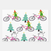 Vrolijk kerstkerstkerstkerstkerstcadeus Bowling No Inpakpapier Vel (Voorkant)