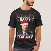 Vrolijk kerstkerstkerstkerstkerstfeest op 4 juli U T-shirt (Voorkant)
