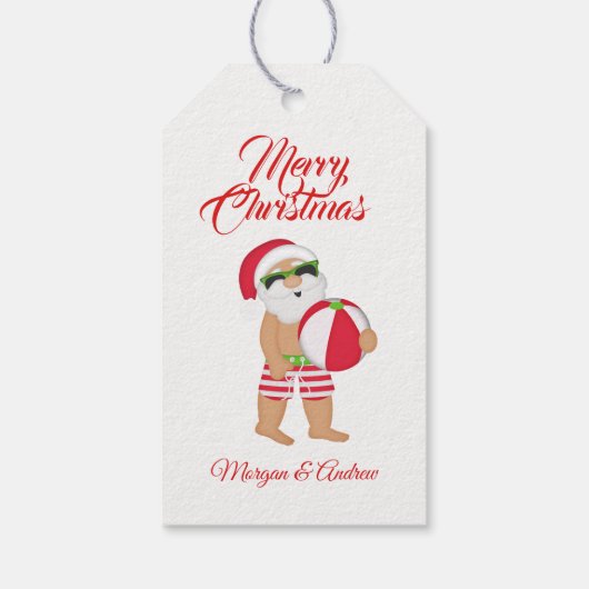 Vrolijk kerstkerstkerstkerstkerstkerstbal cadeaulabel (Achterkant)