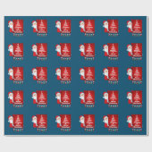 Vrolijk kerstkerstkerstkerstkerstkerstboombomen Be Cadeaupapier (Vlak)