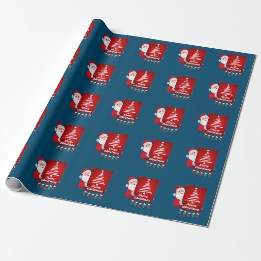Vrolijk kerstkerstkerstkerstkerstkerstboombomen Be Cadeaupapier (Uitgerold)
