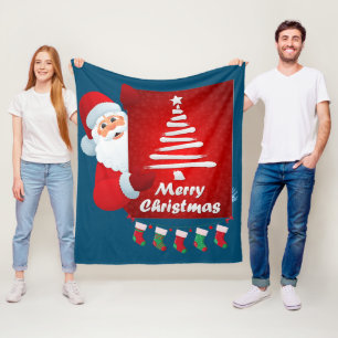 Vrolijk kerstkerstkerstkerstkerstkerstboombomen Be Fleece Deken