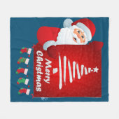 Vrolijk kerstkerstkerstkerstkerstkerstboombomen Be Fleece Deken (Voorkant (Horizontaal))