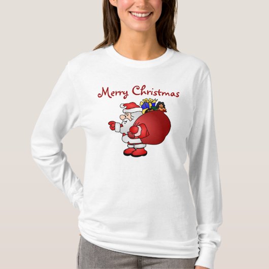 Vrolijk kerstkerstkerstkerstkerstkerstfeest t-shirt (Voorkant)