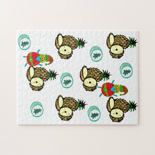 Vrolijk kerstkerstkerstkerstkerstkerstfeestjes legpuzzel (Horizontaal)