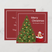 Vrolijk kerstkerstkerstkerstkerstkerstkerstcadeus  feestdagenkaart (Voorkant / Achterkant)