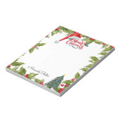 Vrolijk kerstkerstkerstkerstkerstkerstkerstfeest m notitieblok (Linkerzijde)