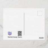 Vrolijk kerstkerstkerstkerstkerstkerstkerstkerstfe folie feestdagen briefkaart (Achterkant)