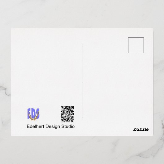 Vrolijk kerstkerstkerstkerstkerstkerstkerstkerstfe folie feestdagen briefkaart (Achterkant)