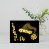 Vrolijk kerstkerstkerstkerstkerstkerstkerstkerstfe folie feestdagen briefkaart (Staand Voorkant)