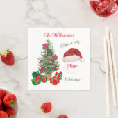 Vrolijk kerstkerstkerstkerstkerstkerstkerstkerstfe servet (Insitu)