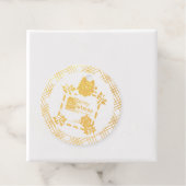 Vrolijk kerstkerstkerstkerstkerstkerstkerstkerstke bedankjes labels (Met doos)